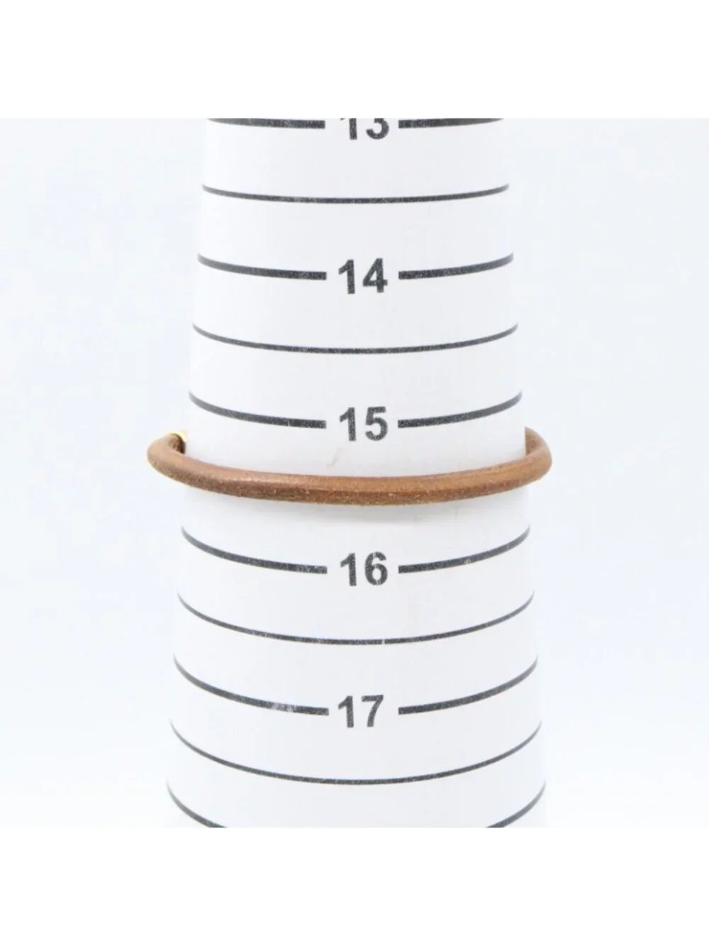 Hermes Jumbo Bra Gold Leather Bracelet